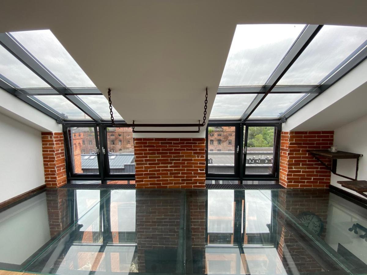 Wyjatkowy 2-Poziomowy Klimatyzowany Loft Appartement Łódź Buitenkant foto